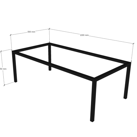  Подстолье лофт для журнального столика Journal Table ST-01  Черное